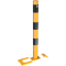 Barrier posts | detachable, removable | yellow / black |  76 mm | without eyelet